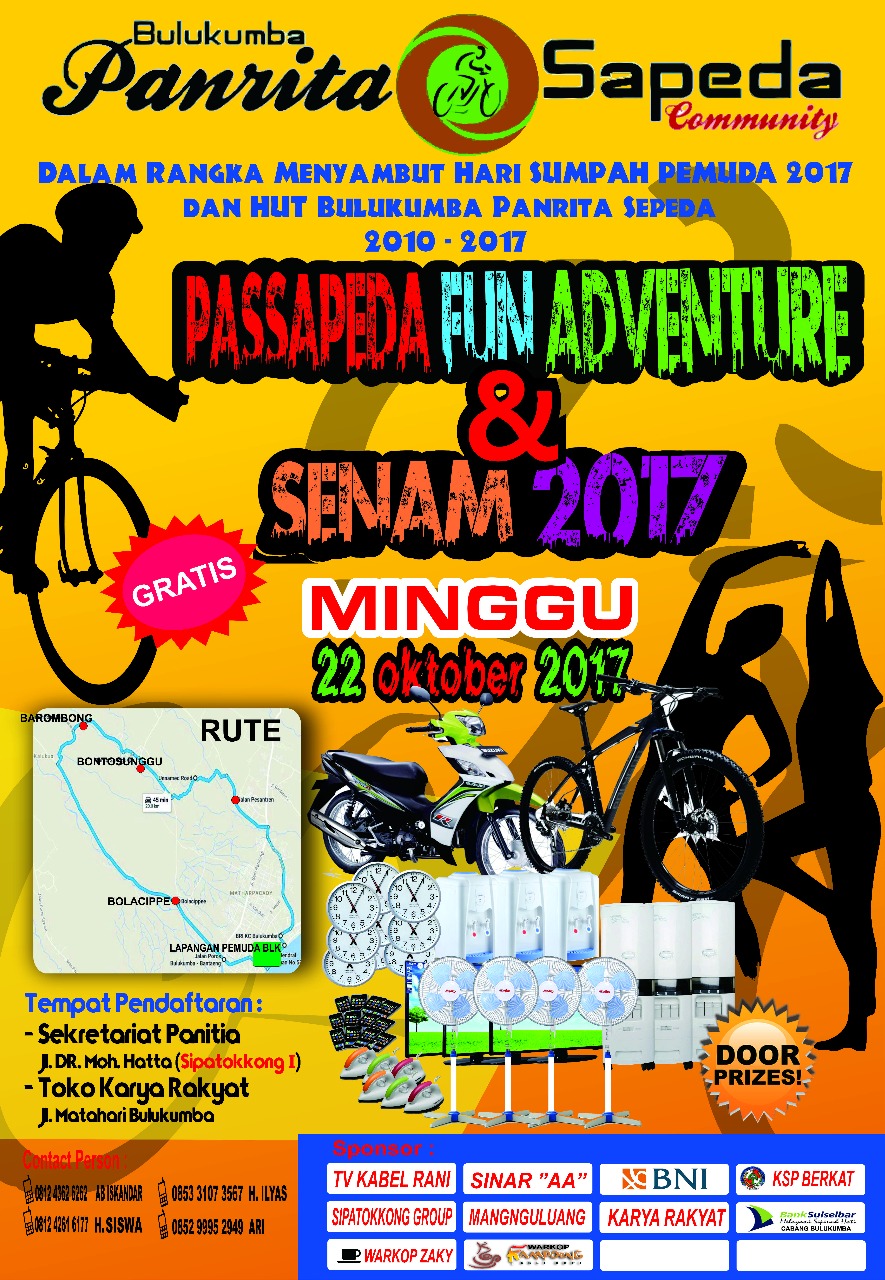 Passapeda Fun Adventure Akan Digelar, Tempuh Jarak 25 Kilometer