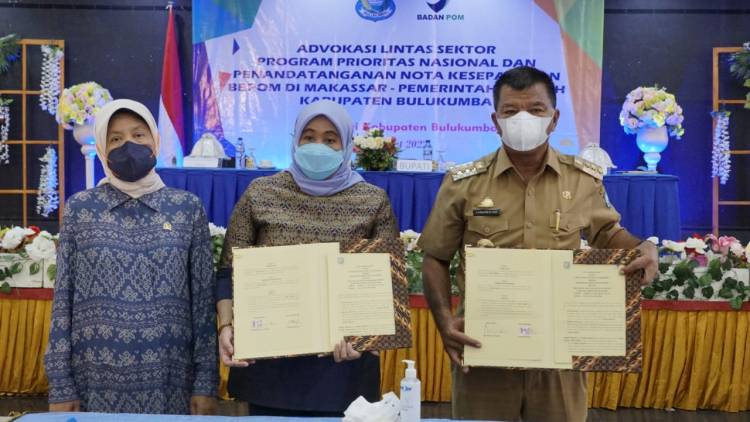 Tandatangani MoU Pengawasan Obat dan Makanan, Bupati Andi Utta Minta BBPOM Proaktif