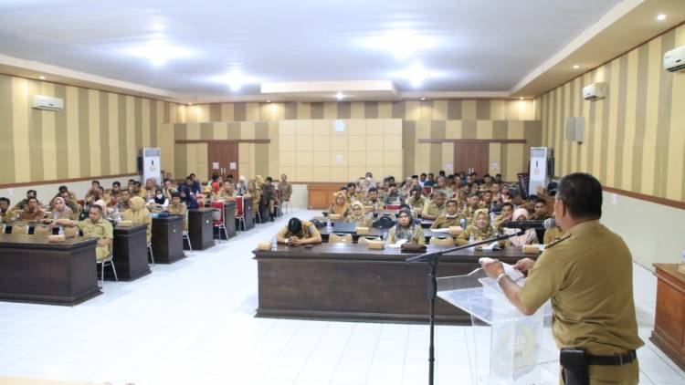 Bupati Andi Utta Pimpin Rakor Evaluasi Pelaksanaan Vaksin PMK 