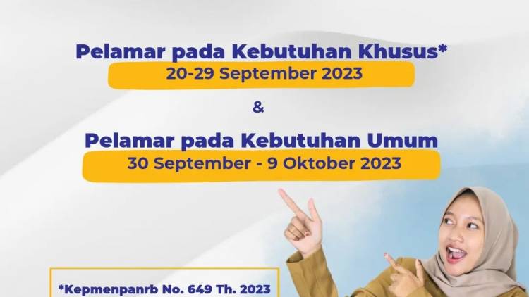 Pengumuman jadwal dan Panduan  pendaftaran  PPPK Tahun 2023