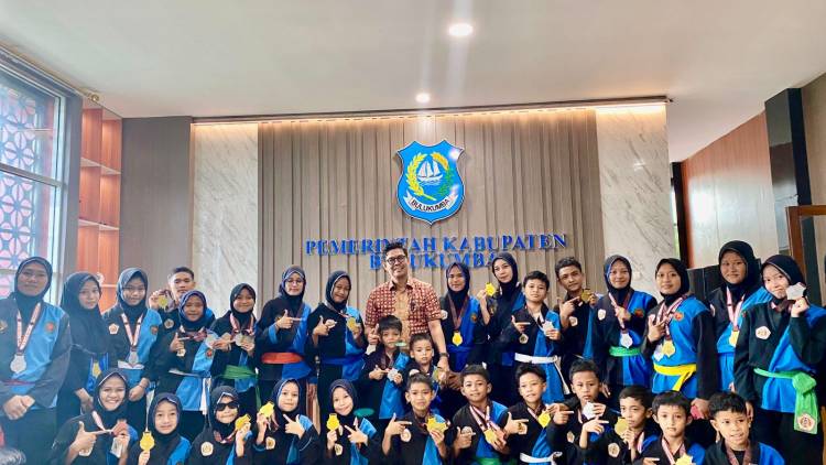 Sabet 48 Medali, Atlet dan Pengurus Jejak Agung Temui Wabup Andi Edy Manaf