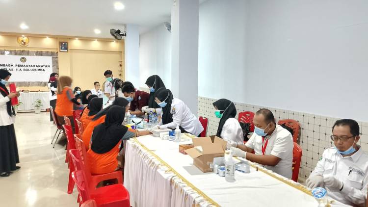 Warga Binaan Lapas Bulukumba Ikuti Skrining TBC