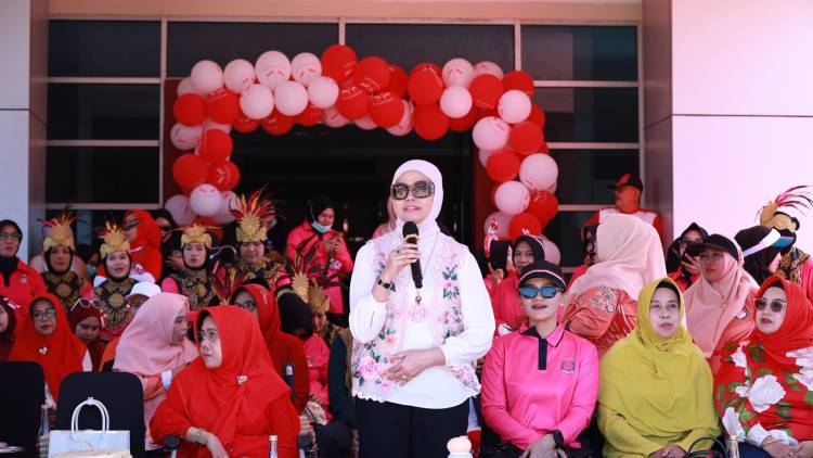 Meriahkan HUT RI, Dharma Wanita Gelar Lomba Senam Kreasi TP PKK Bulukumba