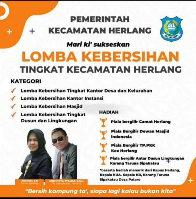 Tingkatkan Kesadaran Lingkungan, Herlang Gelar Lomba Kebersihan 