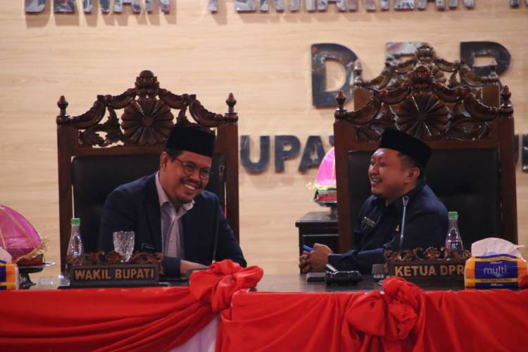 Wabup Edy Manaf Hadiri Rapat Paripurna Penetapan Usulan Pokir 2023