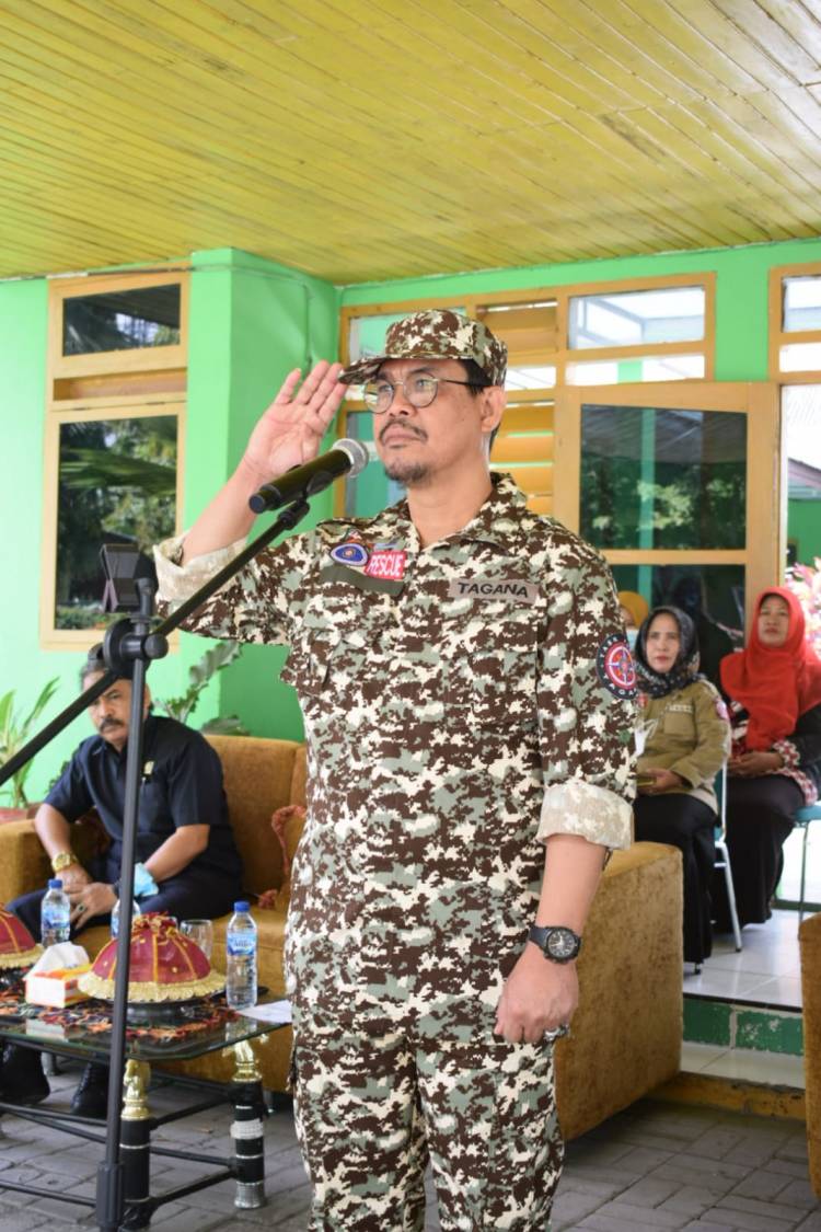 Wabup Edy Manaf Pimpin Apel HUT Tagana ke 18 Tahun