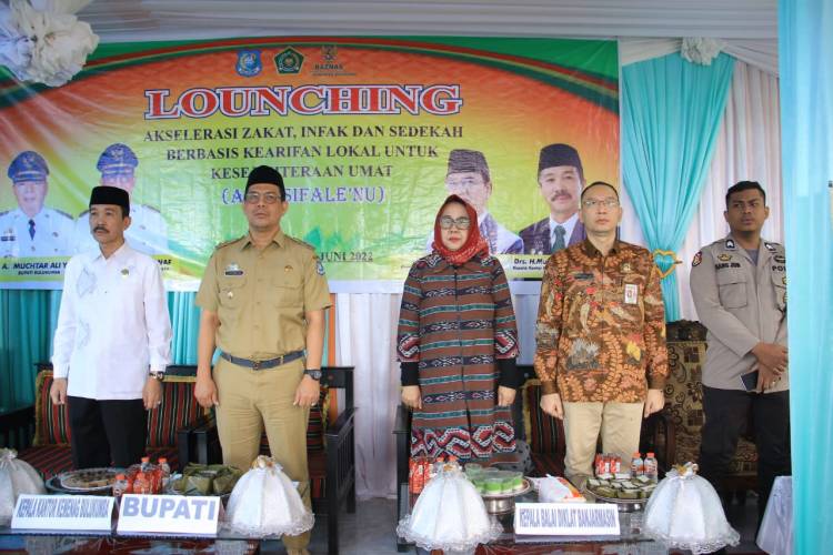 Wabup Edy Manaf Launching Zakat Berbasis Kearifan Lokal