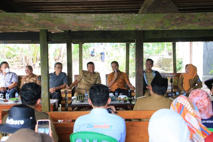 Bareng Bupati dan Wabup, Gubernur Andi Sudirman Tinjau Sawah yang Tanam ‘Mandiri Benih’ di Lahan Pertanian Warga 