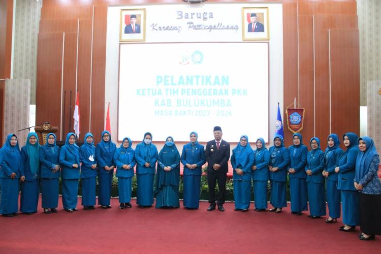 Andi Herfida Attas Dilantik Jadi Ketua PKK Bulukumba