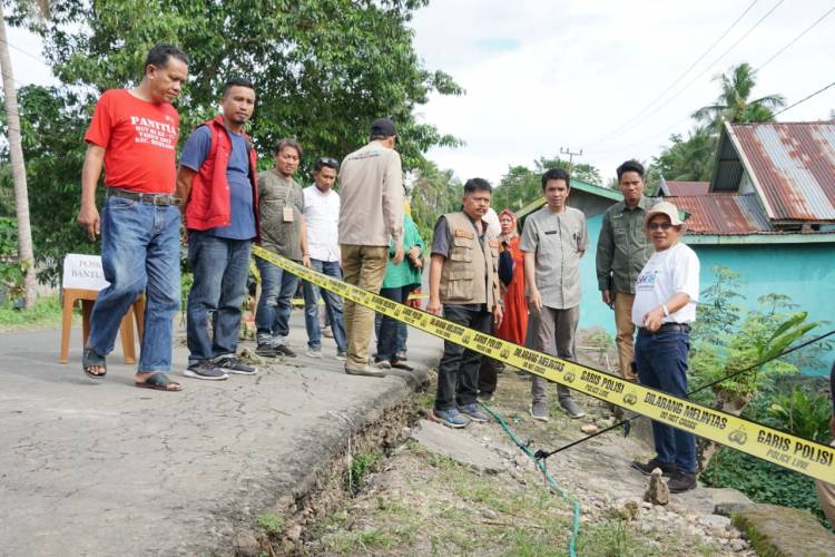 Tanah Bergeser di Herlang, Sekda Ali Saleng : Akan Dikaji Pihak Unhas