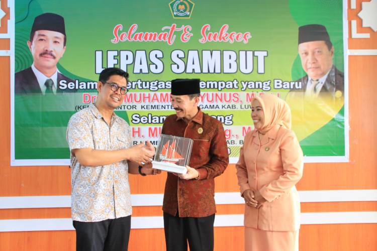 Pisah Sambut Kepala Kantor Kemenag, Wabup Edy Manaf : Program Keagamaan Terjalin dengan Baik