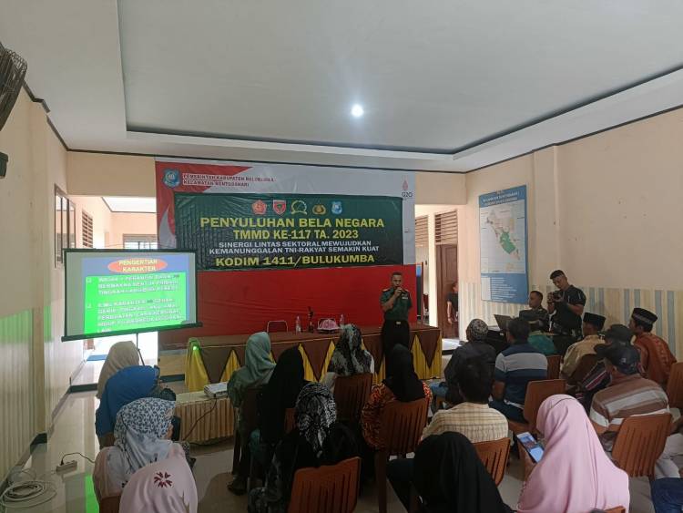 Satgas TMMD Gelorakan Wawasan Kebangsaan dan Bela Negara