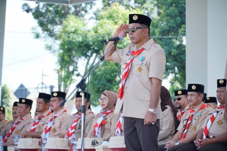 Bupati Bulukumba Andi Utta Pimpin Apel Besar HUT Pramuka ke-62 