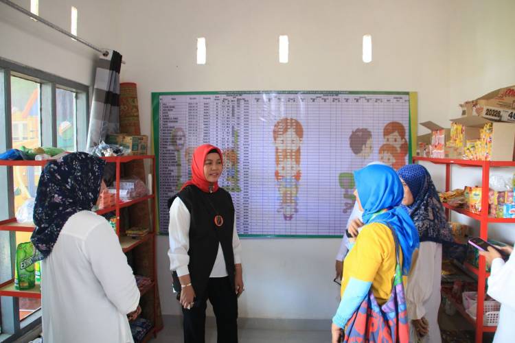 Pastikan Berjalan, Herfida Muchtar Kunjungi Rumah Gizi Polewali