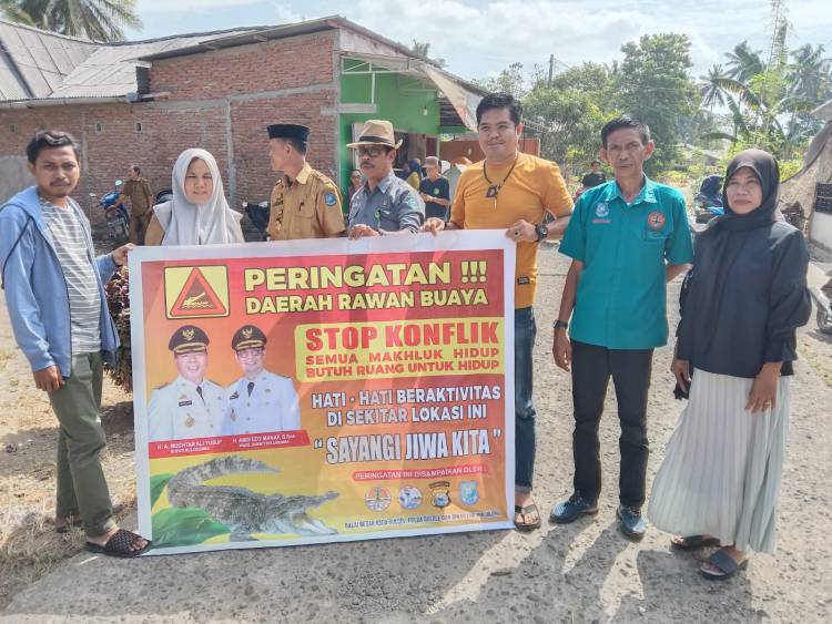 Ingatkan Warga Terhadap Ancaman Buaya, DLHK Lakukan Sosialisasi