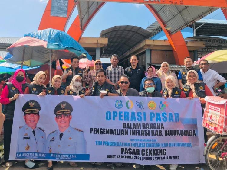 Pantau Laju Inflasi, TPID Bulukumba Gelar Operasi Pasar