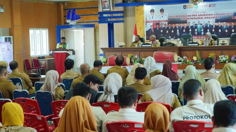 Bupati Andi Utta Launching Aksi Perubahan 32 Peserta Latpim 