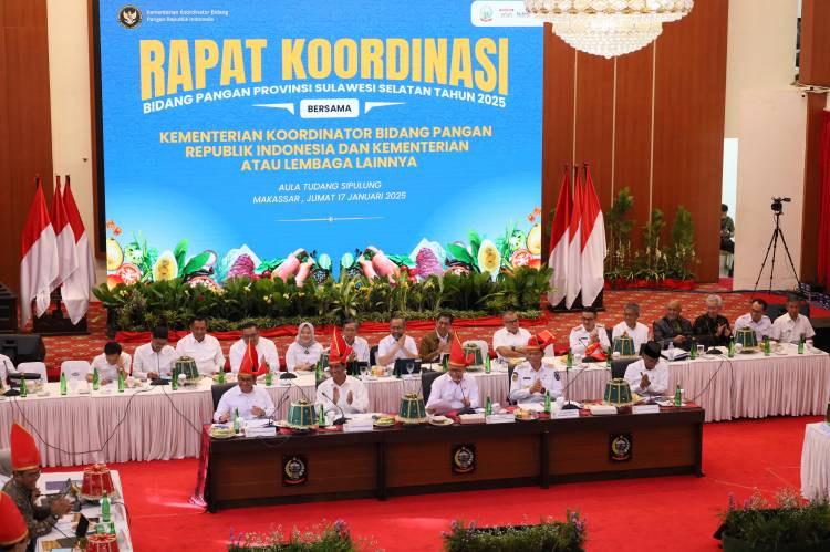 Bersama Kepala Daerah se Sulsel, Bupati Andi Utta Hadiri Rakor Kemenko Bidang Pangan