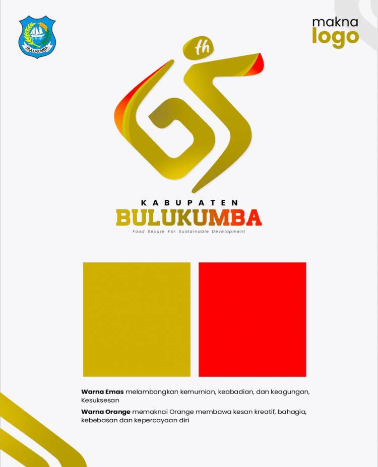 Logo HUT Bulukumba ke-65: Simbol Kolaborasi dan Pembangunan Berkelanjutan