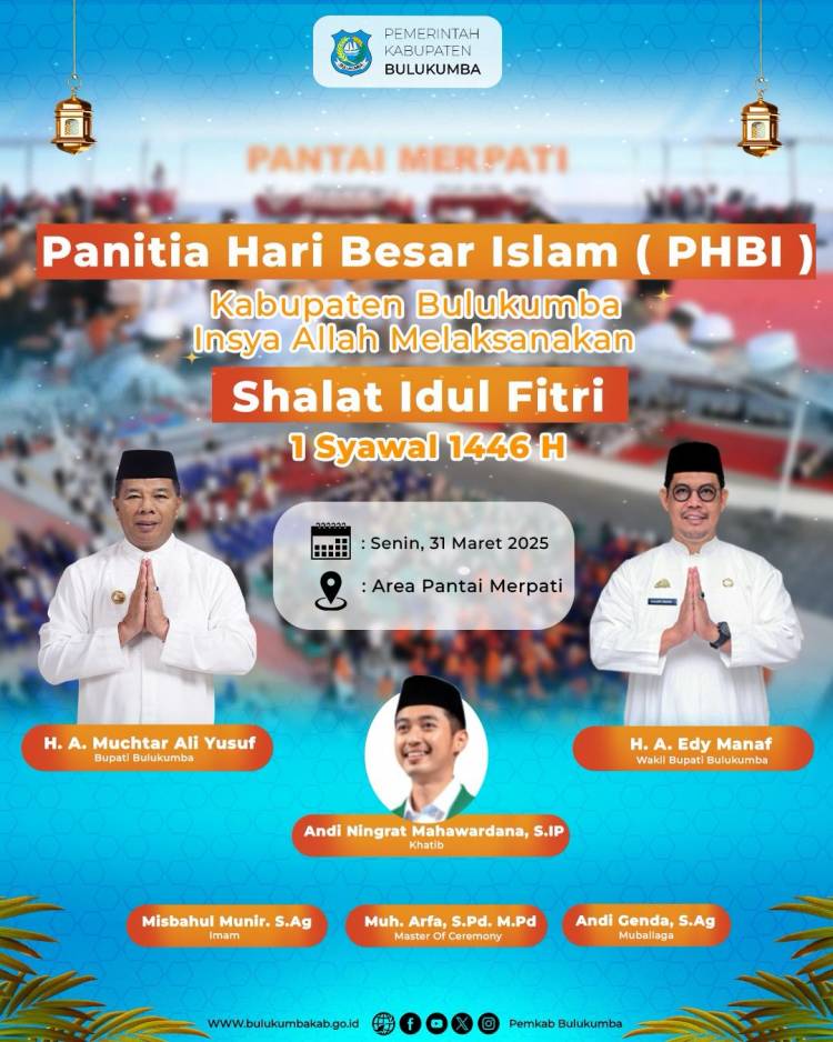 Pertama Kalinya, Shalat Idul Fitri Akan Dilaksanakan di Pantai Merpati