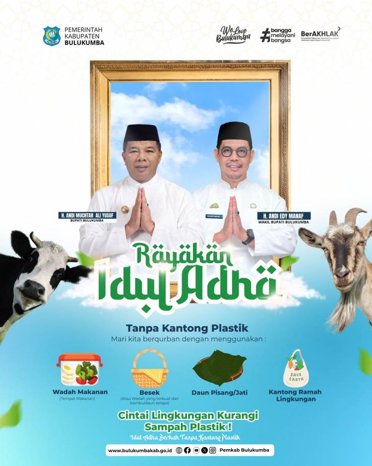 Pemda Bulukumba Dorong Idul Qurban Tanpa Sampah Plastik 