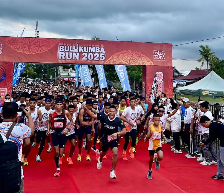 Dipusatkan di Pantai Merpati, Bulukumba Run 2025, Sukses Digelar