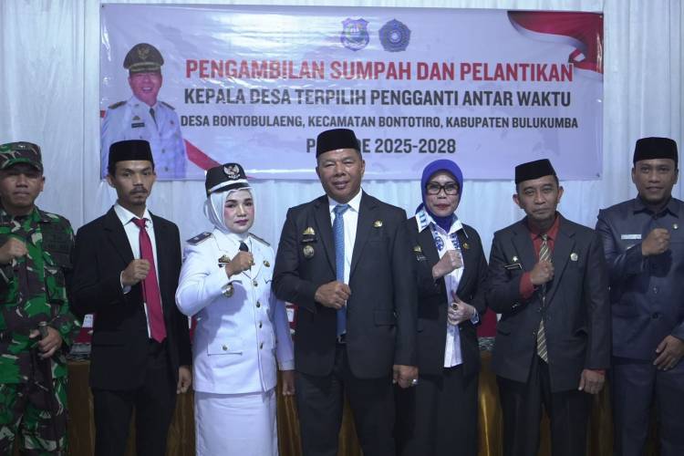 Sehari Bupati Andi Utta Lantik Dua Kepala Desa Pengganti Antar Waktu