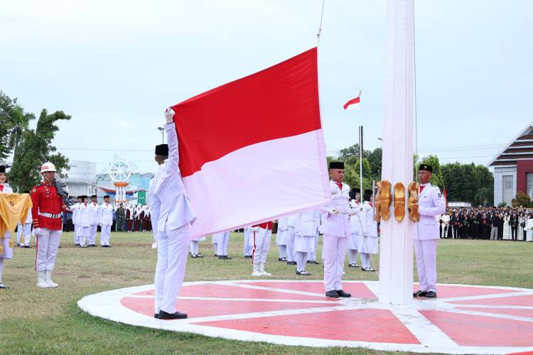 Upacara HUT RI ke 80, Paskibra Bulukumba Sukses Kibarkan Bendera Merah Putih