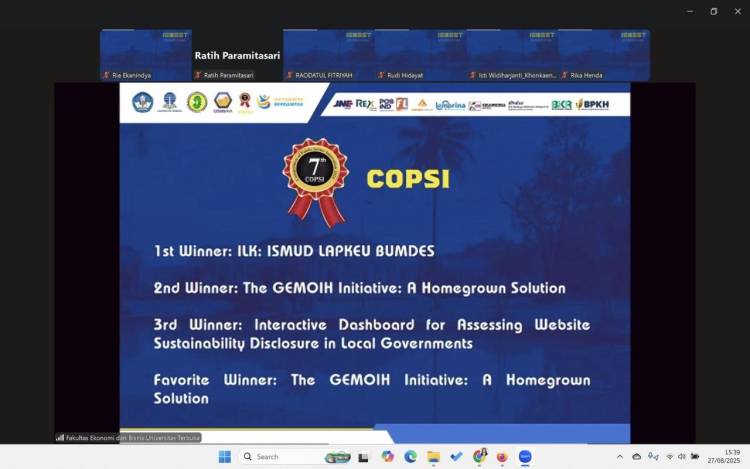 GEMOIH Juara II dan Juara Favorit Kompetisi Internasional Sektor Publik COPSI 2025
