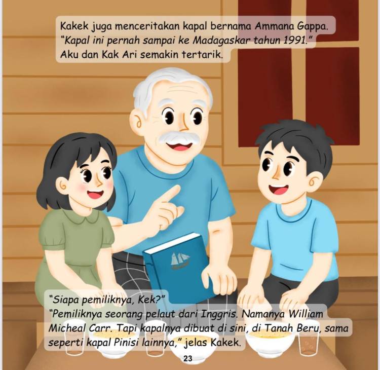 Buku “Petualangan Ara dan Ari di Bantilang Pinisi” Segera Rilis di Festival Pinisi