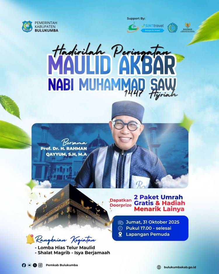 Maulid Akbar Akan Digelar di Lapda, Dapatkan Doorprize 2 Paket Umrah Gratis