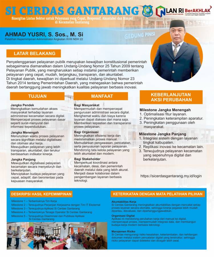 Inovasi "Si Cerdas Gantarang" Hadirkan Layanan Publik yang Lebih Cepat, Responsif, Akuntabel, dan Simpel