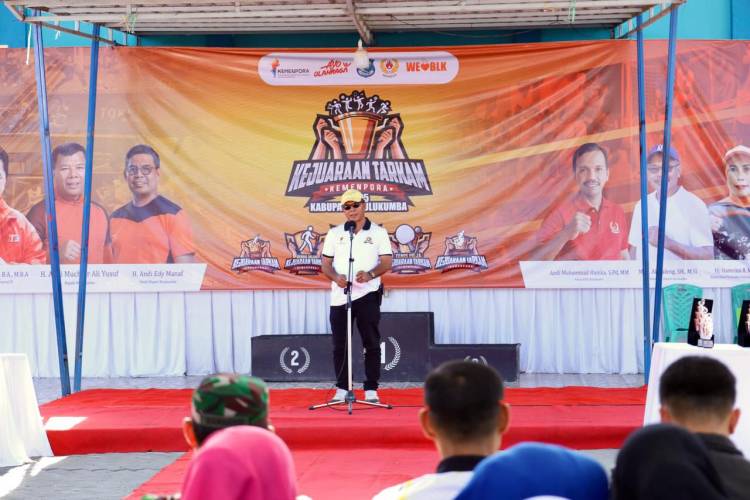 Buka Kejuaraan Tarkam, Bupati Andi Utta: Olahraga jadi Gaya Hidup