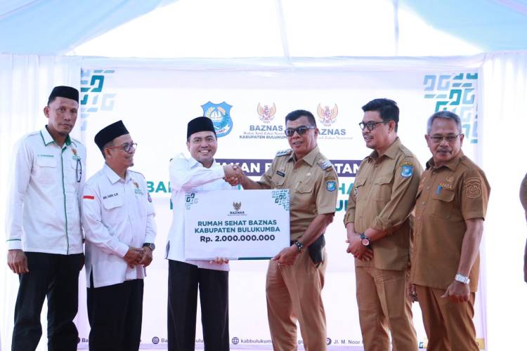 Kinerja Baik, Baznas Bulukumba Dapat Reward Pembangunan Rumah Sehat