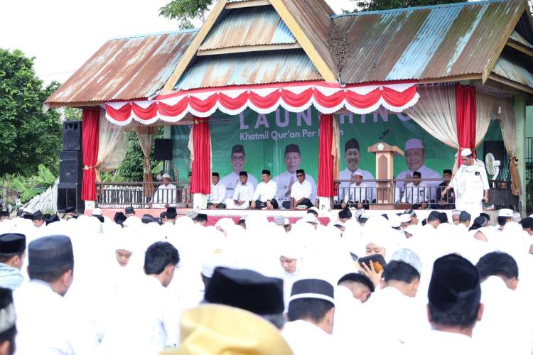 Bupati Andi Utta, Launching Khatmil Quran Per Pekan di Bontomacinna