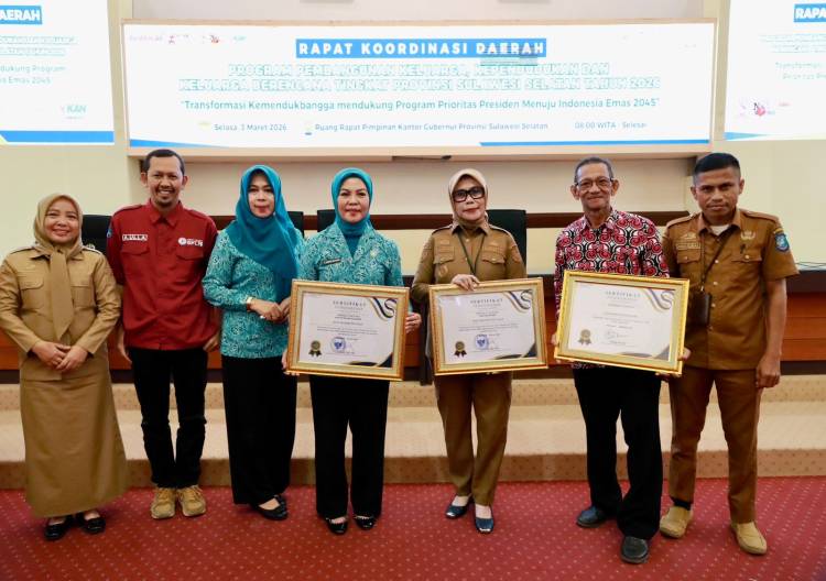 Bulukumba Terima Tiga Penghargaan pada Rakorda Bangga Kencana Sulsel 2026