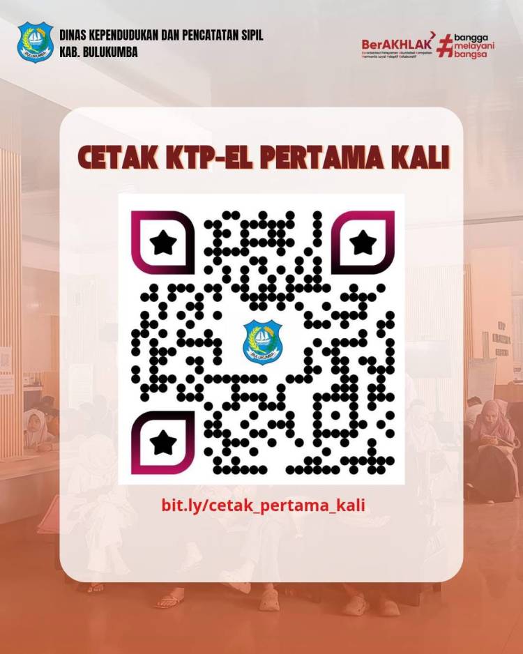 Layani Cetak KTP secara Online, Disdukcapil Bulukumba Tiadakan Antrian Manual