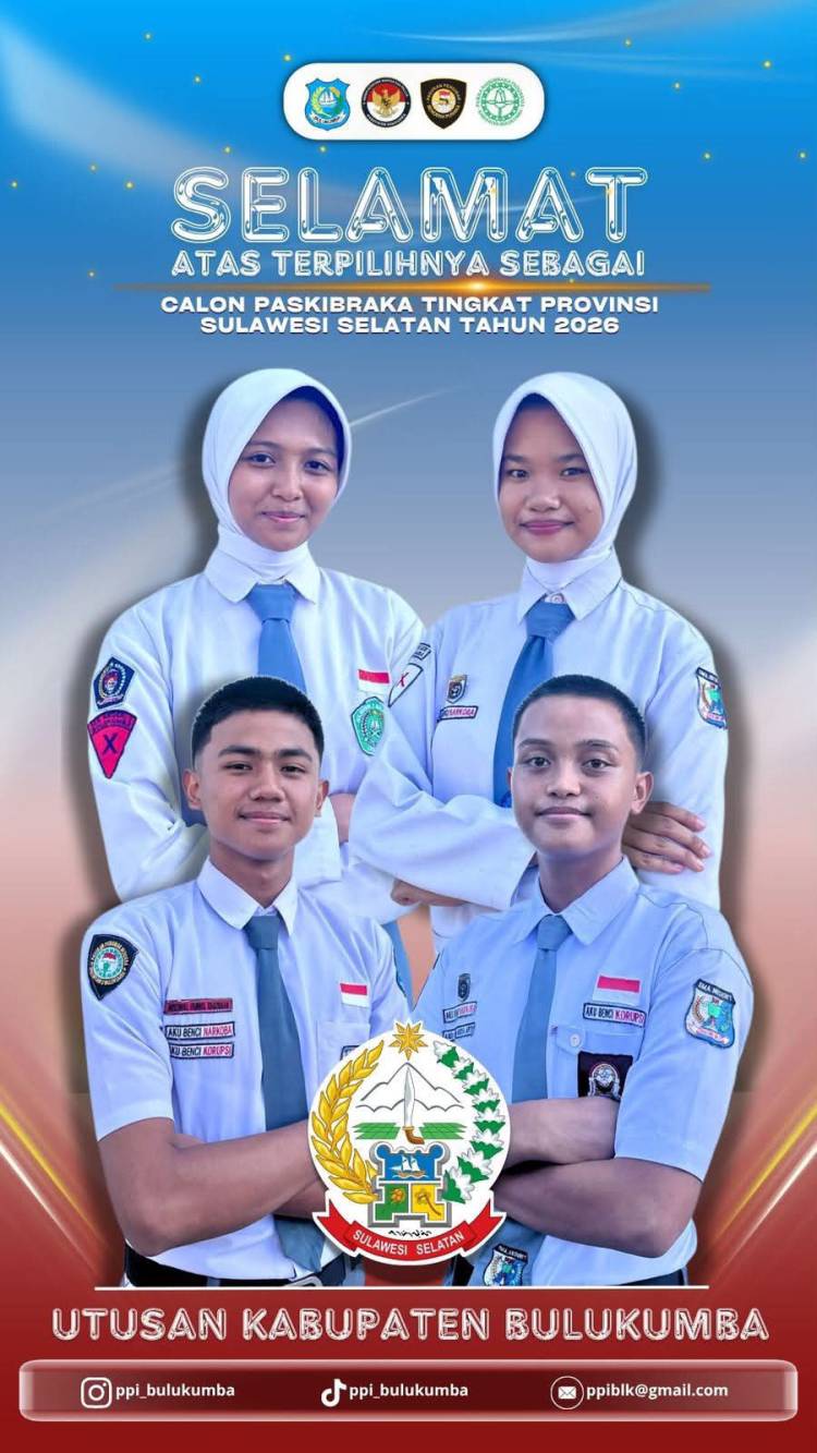 Empat Putra-Putri Terbaik Bulukumba Lolos Calon Paskibraka Provinsi Sulsel 2026
