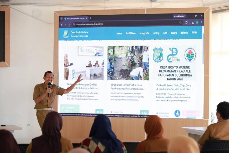 Dinas Kominfo Bulukumba Monev Pengelolaan Website Desa