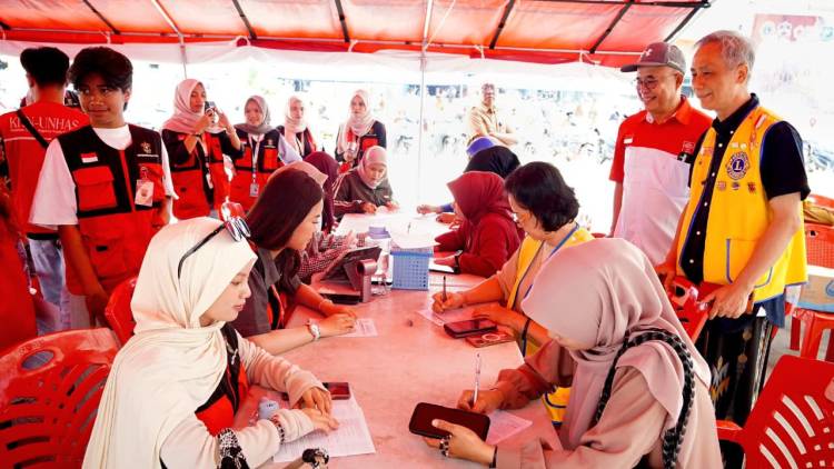 Kerjasama Lions Club Bulukumba, KKN Unhas Gelar Donor Darah di Pasar Sentral