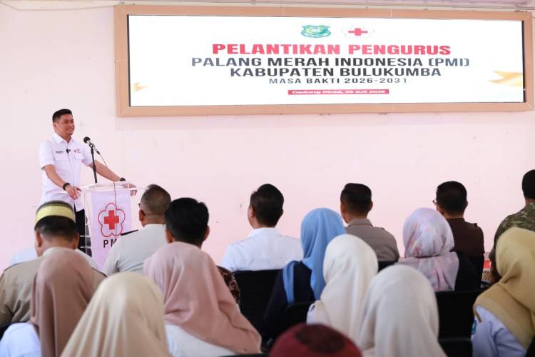 Lantik Pengurus PMI Bulukumba, Adnan Purichta: Dari Dulu Pak Bupati Miliki Jiwa Kemanusiaan
