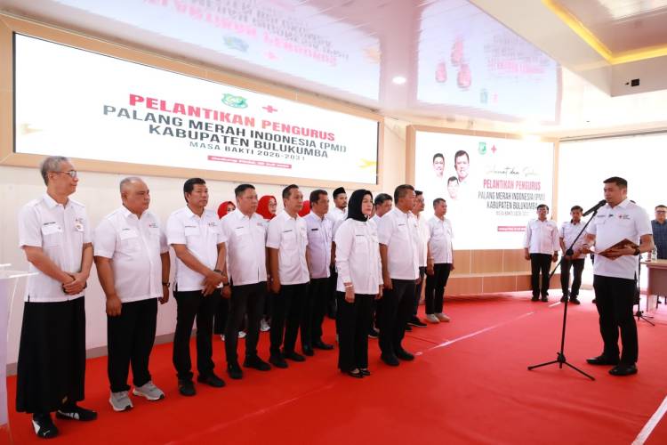 Lantik Pengurus PMI Bulukumba, Adnan Purichta: Dari Dulu Pak Bupati Miliki Jiwa Kemanusiaan
