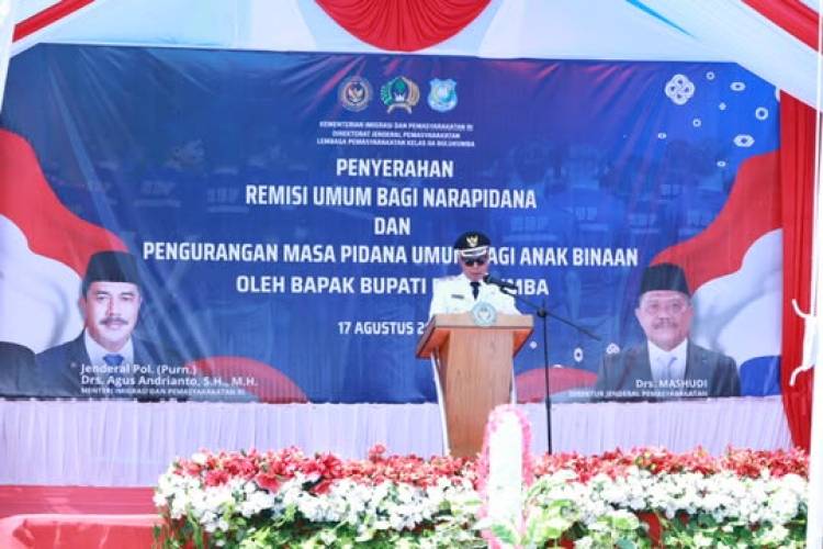 238 Warga Binaan Lapas Bulukumba Terima Remisi HUT RI, Andi Utta Kembali Tanam Pohon di Lapas