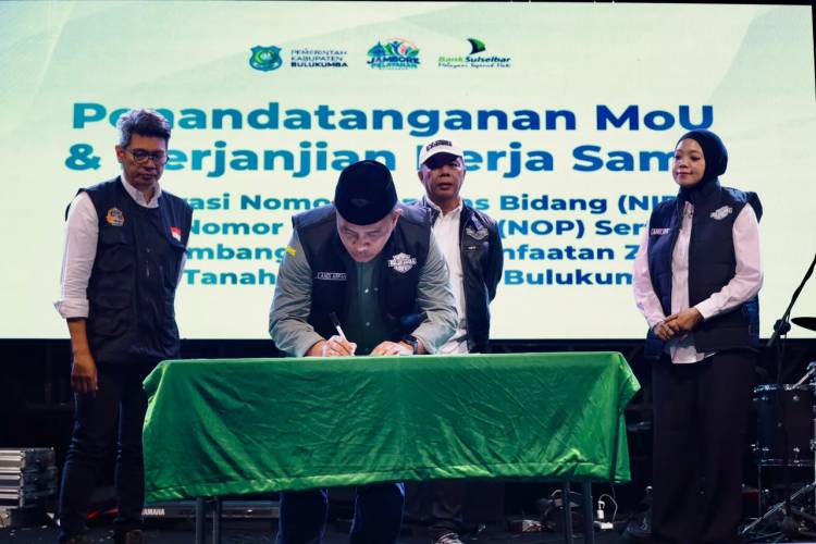 Gunakan Data Bersama, Pemkab Bulukumba dan ATR/BPN Luncurkan Integrasi NIB-NOP