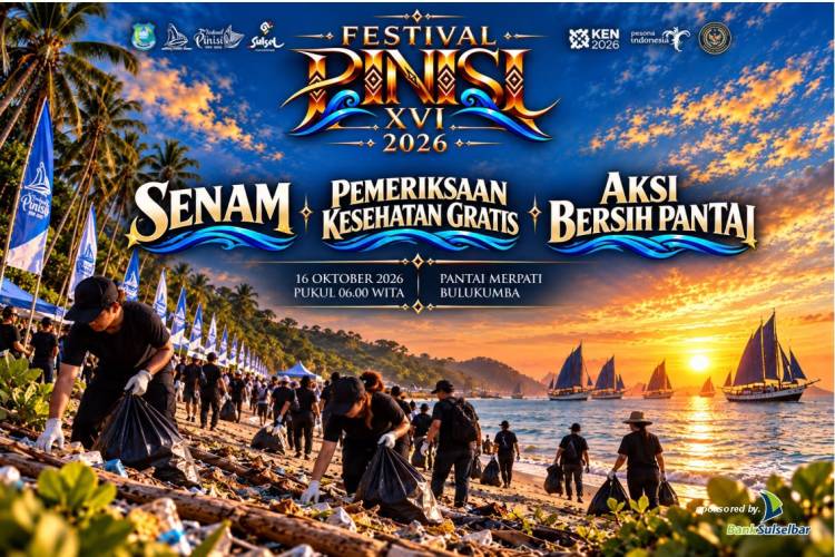 Festival Pinisi 2026 Siap Digelar, Angkat Budaya Maritim dan Dorong Ekonomi Pariwisata Bulukumba